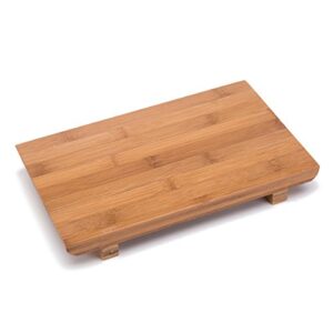 thy collectibles sashimi sushi bamboo serving geta plate - japanese style tableware bamboo sushi board cutting tray (l10.6 x w7)