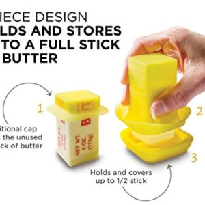 FusionBrands ButterEasy Butter Spreader and Butter Stick Holder - The Simple Way to Spread Butter - Easily Spread Butter on Cookware, Baking Dishes, Corn, Toast and Other Warm Foods