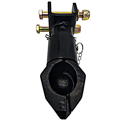 Trailer Adjustable Coupler 2-5/16 in,12500LBS Capacity,Black Powder Coat,Adjustable Channel-Mount Coupler