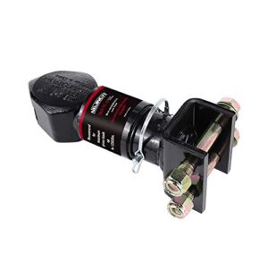 Trailer Adjustable Coupler 2-5/16 in,12500LBS Capacity,Black Powder Coat,Adjustable Channel-Mount Coupler