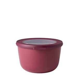 MEPAL, Cirqula Multi Food Storage and Serving Bowl with Lid, Food Prep Container, Nordic Berry, 1 Quart (1 Liter, 34 ounces), 1 Count