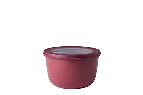 MEPAL, Cirqula Multi Food Storage and Serving Bowl with Lid, Food Prep Container, Nordic Berry, 1 Quart (1 Liter, 34 ounces), 1 Count