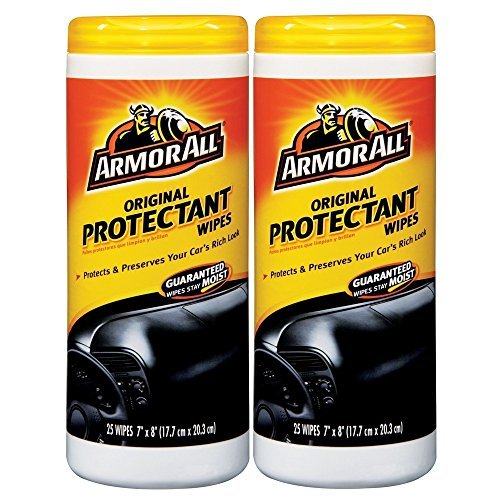 Armor All Car Wipes, Original Protectant, 25 Count, (Pack Of 2)