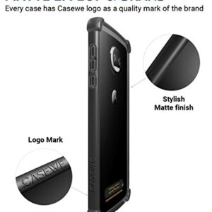 CaseWe - Motorola Moto Z2 Force Protective Bumper Case Cover/Compatible With Moto Mods - All Matte Black