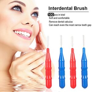 River Lake Interdental Slim Brush, Toothpick Tooth Flossing Head Oral Dental Hygiene Brush - 100 Count …