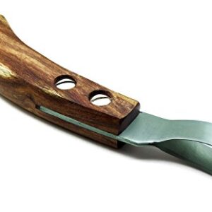 Hoof Knife 7.5" Large Farrier Tools Wooden Handle Premium Instruments Upgraded Pattern