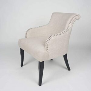 christopher knight home filmore fabric arm chair, light beige