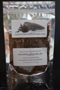 aquaticblendedfoods gourmet axolotl soft food pellet mix 3.2mm & 4.0mm & mini bloodworm sticks (2oz) - abf7
