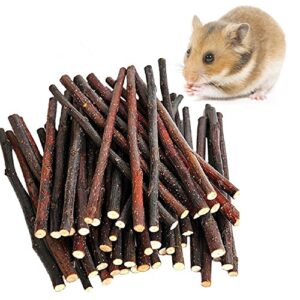 maom nature apple sticks pet food wood chew toys for guinea pigs chinchilla rabbits hamster