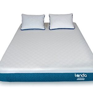 Tanda Sleep Comfy Cool Mattress - Breathable Memory Foam, Premium Cooling Cover, 100 Night Trial, 10 Year Warranty, Made in USA, Bed in a Box (Queen)