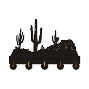 The Geeky Days Cliffs Cactus Desert Plant Wall Hanger Hook Coat Hooks Robe Hook Towel Hooks Personalised Modern Decorative Living Room Hanger Wall Hooks