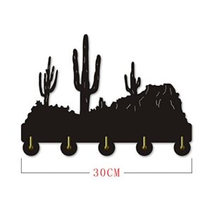 The Geeky Days Cliffs Cactus Desert Plant Wall Hanger Hook Coat Hooks Robe Hook Towel Hooks Personalised Modern Decorative Living Room Hanger Wall Hooks