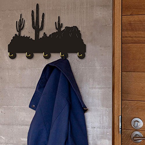 The Geeky Days Cliffs Cactus Desert Plant Wall Hanger Hook Coat Hooks Robe Hook Towel Hooks Personalised Modern Decorative Living Room Hanger Wall Hooks