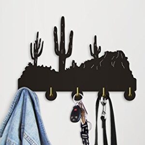 The Geeky Days Cliffs Cactus Desert Plant Wall Hanger Hook Coat Hooks Robe Hook Towel Hooks Personalised Modern Decorative Living Room Hanger Wall Hooks