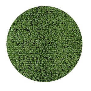 Ambiant Heavy Duty Artificial Grass Turf Indoor Outdoor Green Grass Color 4' Round - Area Rug for Dogs, patios, porches with A Marine Backing