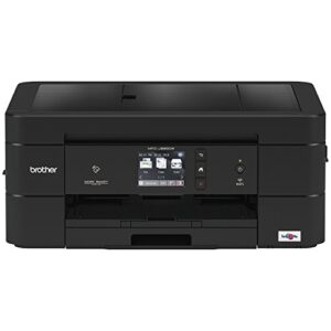 brother wireless all-in-one inkjet printer, mfc-j895dw, multi-function color printer, duplex printing, nfc one touch to connect mobile printing, amazon dash replenishment enabled, black, standard
