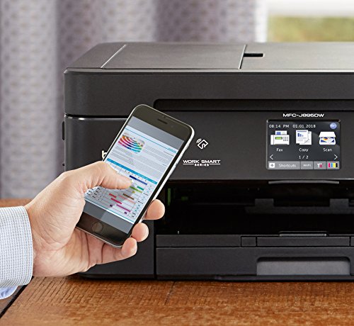 Brother Wireless All-in-One Inkjet Printer, MFC-J895DW, Multi-function Color Printer, Duplex Printing, NFC One Touch to Connect Mobile Printing, Amazon Dash Replenishment Enabled, Black, Standard