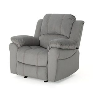 great deal furniture | edwin | microfiber gliding recliner | in grey