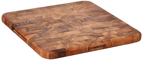 Ironwood Oslo End Grain Square Utility Board, One Size, Acacia Wood