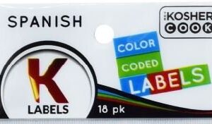 Kosher Sticker Labels Spanish Assorted Colors