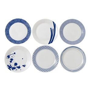 royal doulton pacific mixed patterns dinner plates set of 6