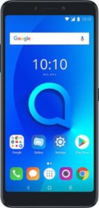 alcatel 3v unlocked smartphone (at&t/t-mobile) - 6" 18:9 hd display, 12mp rear dual camera, android 8.0 oreo - spectrum black (u.s. warranty)