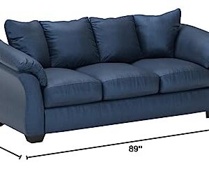 Signature Design by Ashley Darcy Casual Plush Sofa, Dark Blue