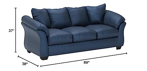 Signature Design by Ashley Darcy Casual Plush Sofa, Dark Blue