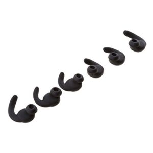 Eartips for JBL Synchros Reflect BT Sports Wireless Earphones,3 Pairs (S M L) Silicone Eargel Replacement Earbuds - Black