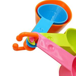 Rypet Dog Food Scoop Set of 4 - Plastic Measuring Cups for Dog, Cat and Bird Food (Random Color)