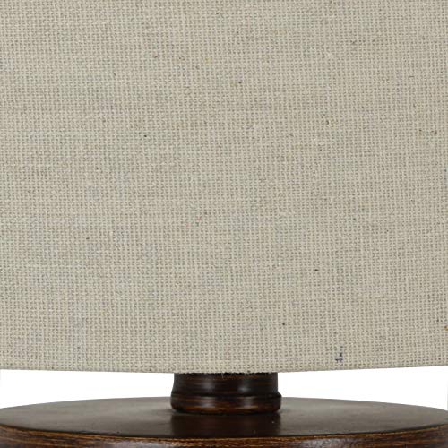 Decor Therapy TL15455 Cali Rope Wrapped Polyresin Accent Lamp, Natural, Faux Wood