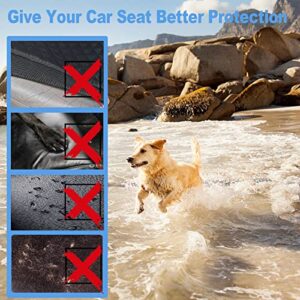 AsFrost Dog Seat Cover Cars Trucks SUVs, Thick 600D Heavy Duty Pets Car Seat Cover, Waterproof & Wear-Resistant Durable Nonslip Backing & Hammock Convertible