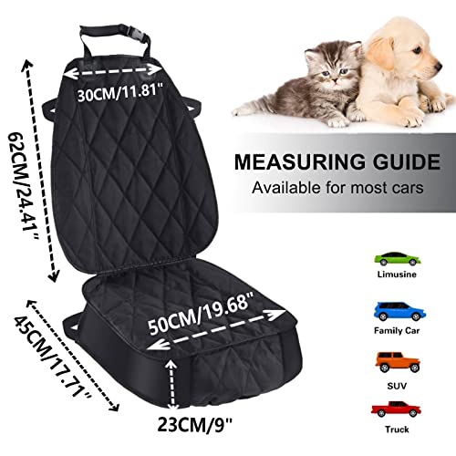 AsFrost Dog Seat Cover Cars Trucks SUVs, Thick 600D Heavy Duty Pets Car Seat Cover, Waterproof & Wear-Resistant Durable Nonslip Backing & Hammock Convertible