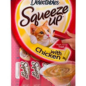 Delectables Squeeze Ups Chicken Flavor (2-PACKS) 4- Individual Tubes in Each pack