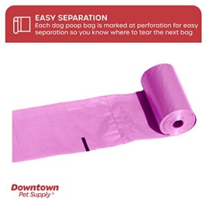 Downtown Pet Supply Dog Poop Bags (1000 CT - Pink Bags & 2 Dispensers) Waste Bag Dispenser Clips to Dog Leashes Bags & Dog Harnesses- Poop Scoop Bags are Leak-Proof Bags & Unscented