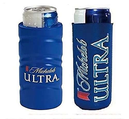 Michelob Ultra Slim Line Can 1 Thick Foam Cooler & 1 Neoprene Coolie Can Huggie Set