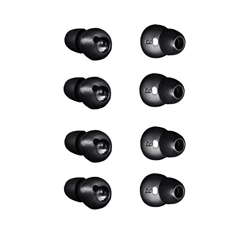 Motanar Eargel for Gear Circle SM-R130,4 Pair Medium Anti-Slip Durable Silicone Replacement Ear Tip Earpads Ear Cover, Fit for Samsung Gear Circle Bluetooth Earphone SM-R130 (Black-4 Pairs)