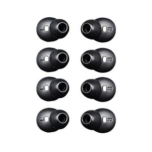 Motanar Eargel for Gear Circle SM-R130,4 Pair Medium Anti-Slip Durable Silicone Replacement Ear Tip Earpads Ear Cover, Fit for Samsung Gear Circle Bluetooth Earphone SM-R130 (Black-4 Pairs)