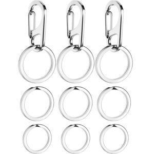 jovitec 3 sets dog tag clip dog id tag with rings holder for dogs and cats collars harnesses