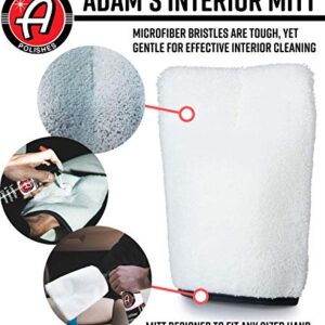 Adam's Interior Scrubbing Mitt - Agitate Surfaces to Quickly Remove Stubborn Dirt or Stains - Safe for Interior Surfaces