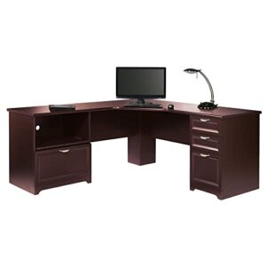 realspace® magellan performance 71"w l-shape corner desk, cherry