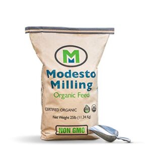 modesto milling organic, non gmo rabbit & chinchilla pellets, 25 lbs; item# 5044