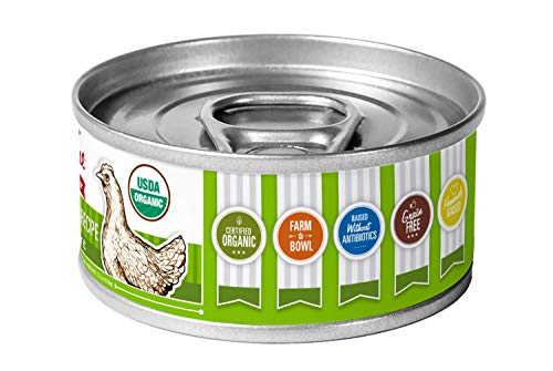 Tender & True Organic Chicken & Liver Recipe Canned Cat Food, 5.5 oz, Case of 24