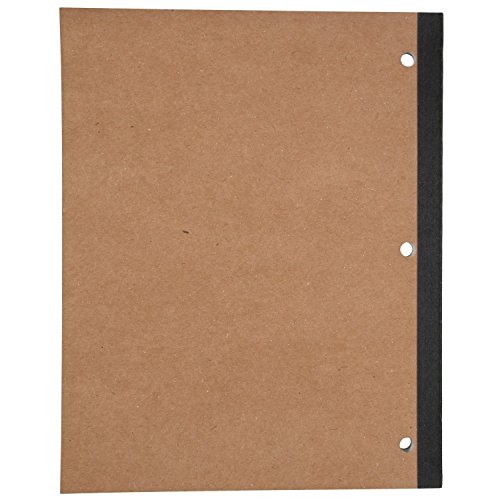 Mead Notebook, 1 Subject, Wide Ruled Paper, 80 Sheets, 10-1/2" x 8", Wireless Neatbook, Black (05222AA5)