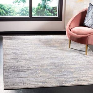 Safavieh Meadow Collection 5'3" x 7'6" Grey Light Grey MDW179F Modern Abstract Area Rug