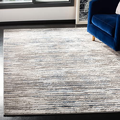 Safavieh Meadow Collection 5'3" x 7'6" Grey Light Grey MDW179F Modern Abstract Area Rug