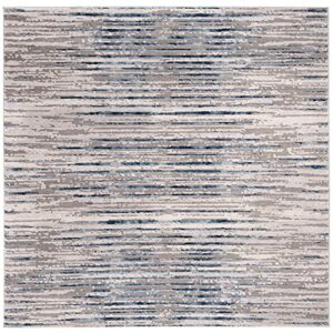 Safavieh Meadow Collection 5'3" x 7'6" Grey Light Grey MDW179F Modern Abstract Area Rug