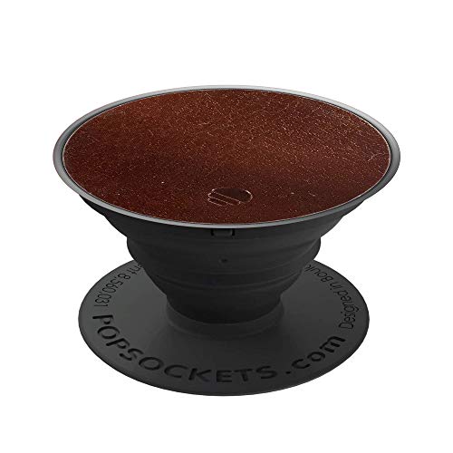 PopSockets: Collapsible Grip & Stand for Phones and Tablets - Brown Vegan Leather