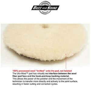 BUFF n Shine 6 Inch URO-Wool Aggresive Cutting Pad