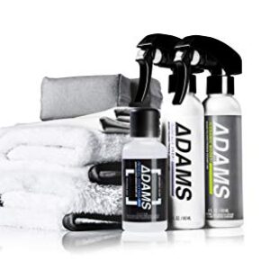 Adam's UV Tracer Ceramic Wheel Coating Complete Kit - Upgraded, Patent Pending UV Technology 9H Hardness Ceramic Coating Formula - Long Lasting Protection That Beads and Repels Water